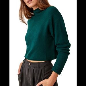 Reformation Cashmere & Wool
Crop Roll Neck Sweater